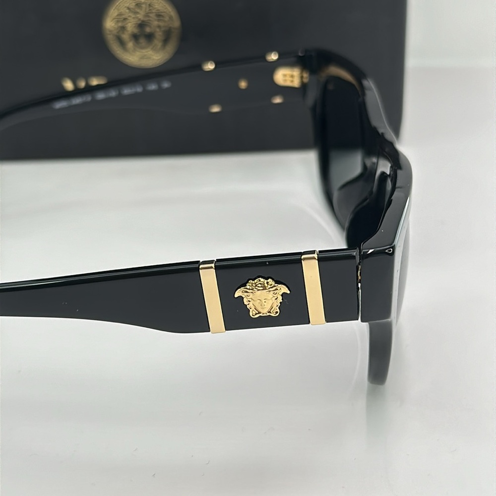 💯- New Authentic VERSACE Men's Low Bridge Fit Sunglasses VE4457F - Picture 5 of 11